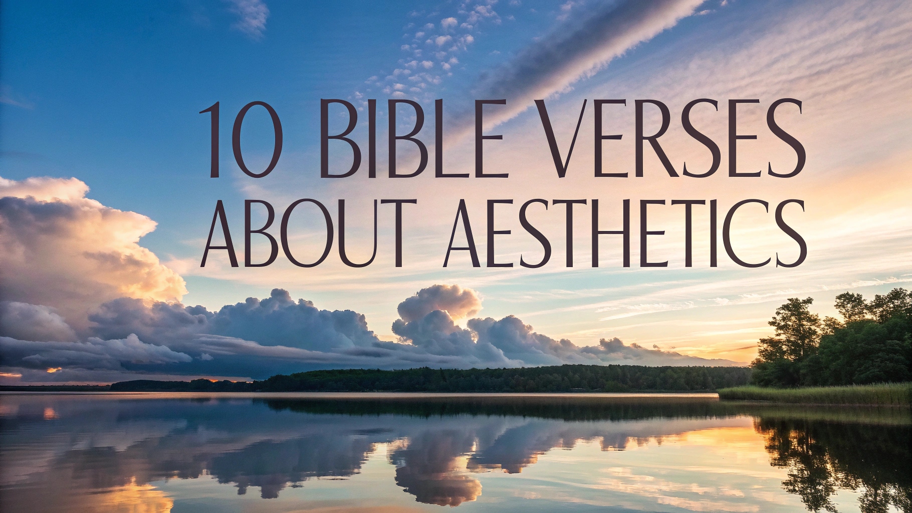 Bible Verses About Aesthetics