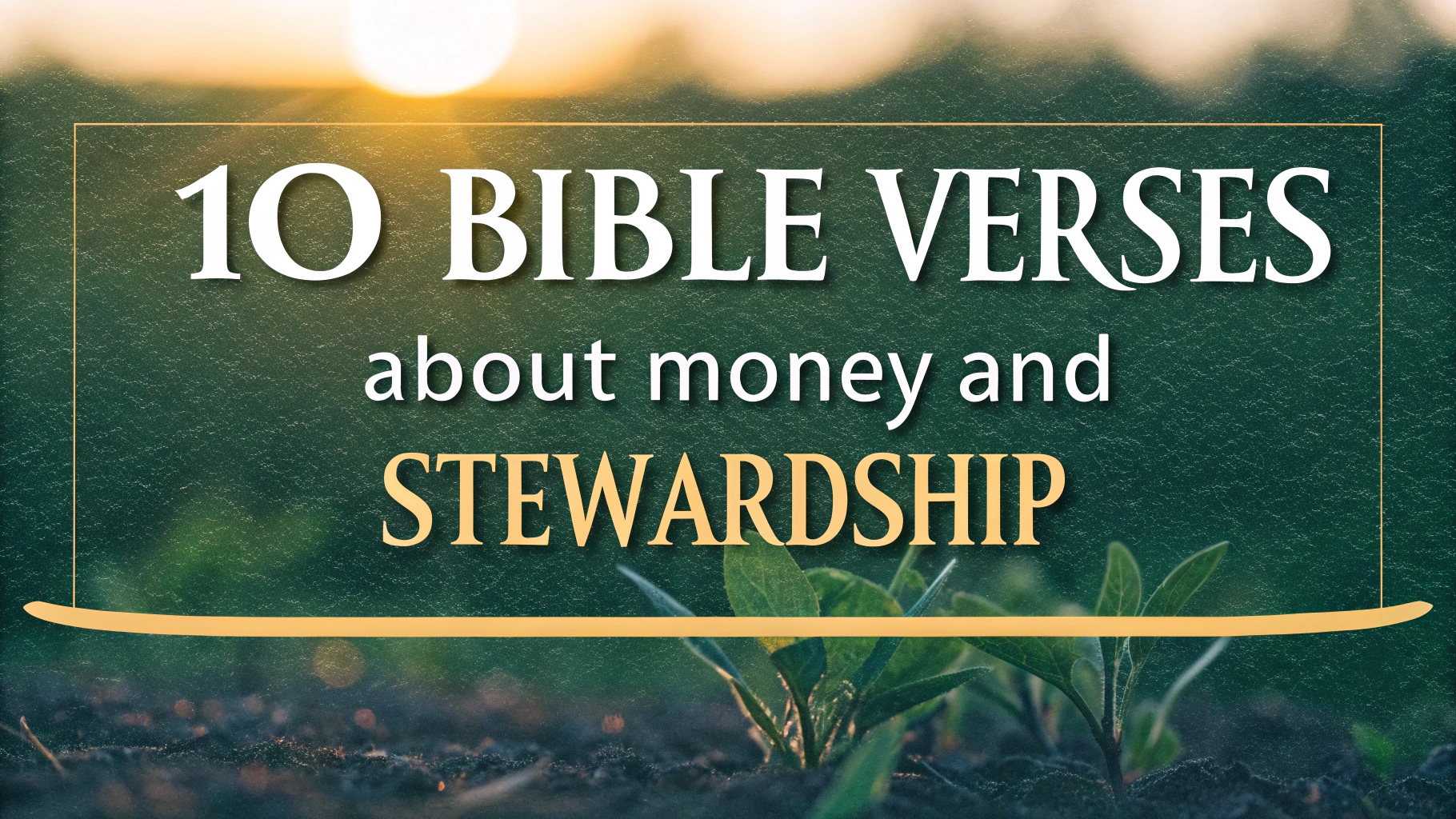 Bible Verses About Money and Stewardship