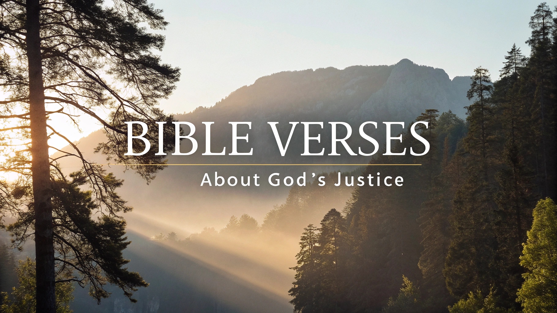 Bible Verses About God’s Justice