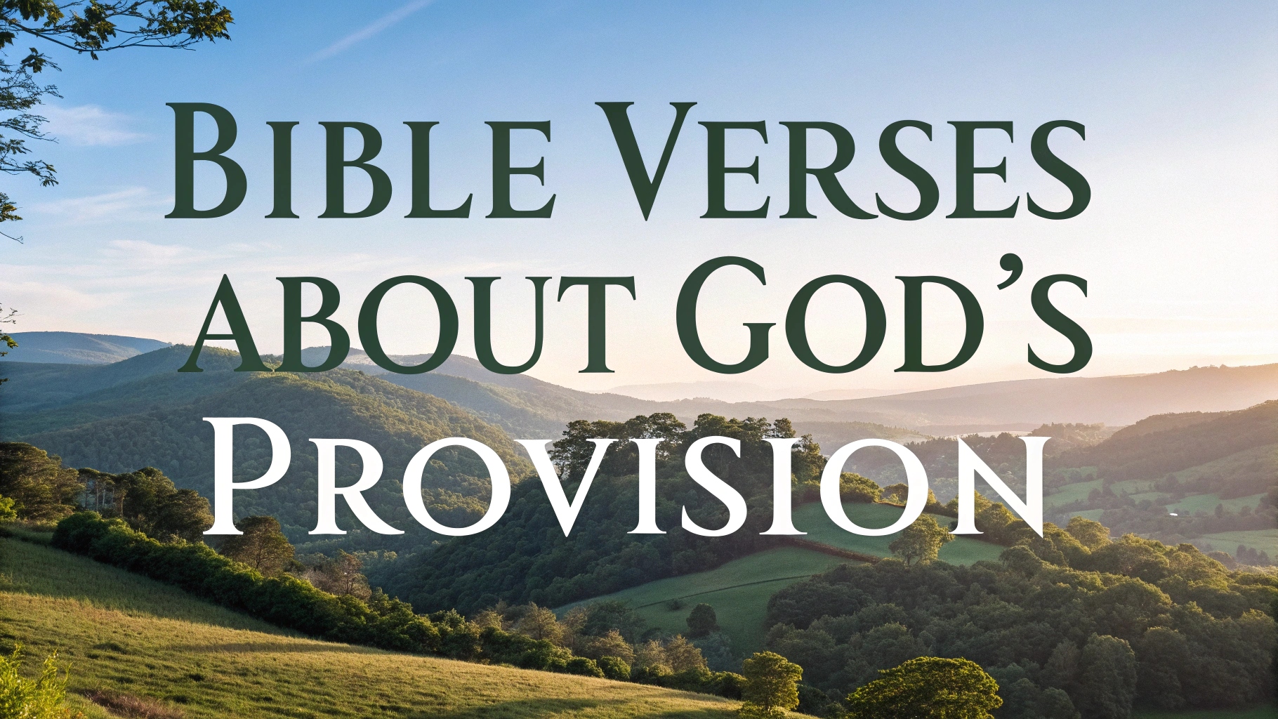 Bible Verses About God’s Provision