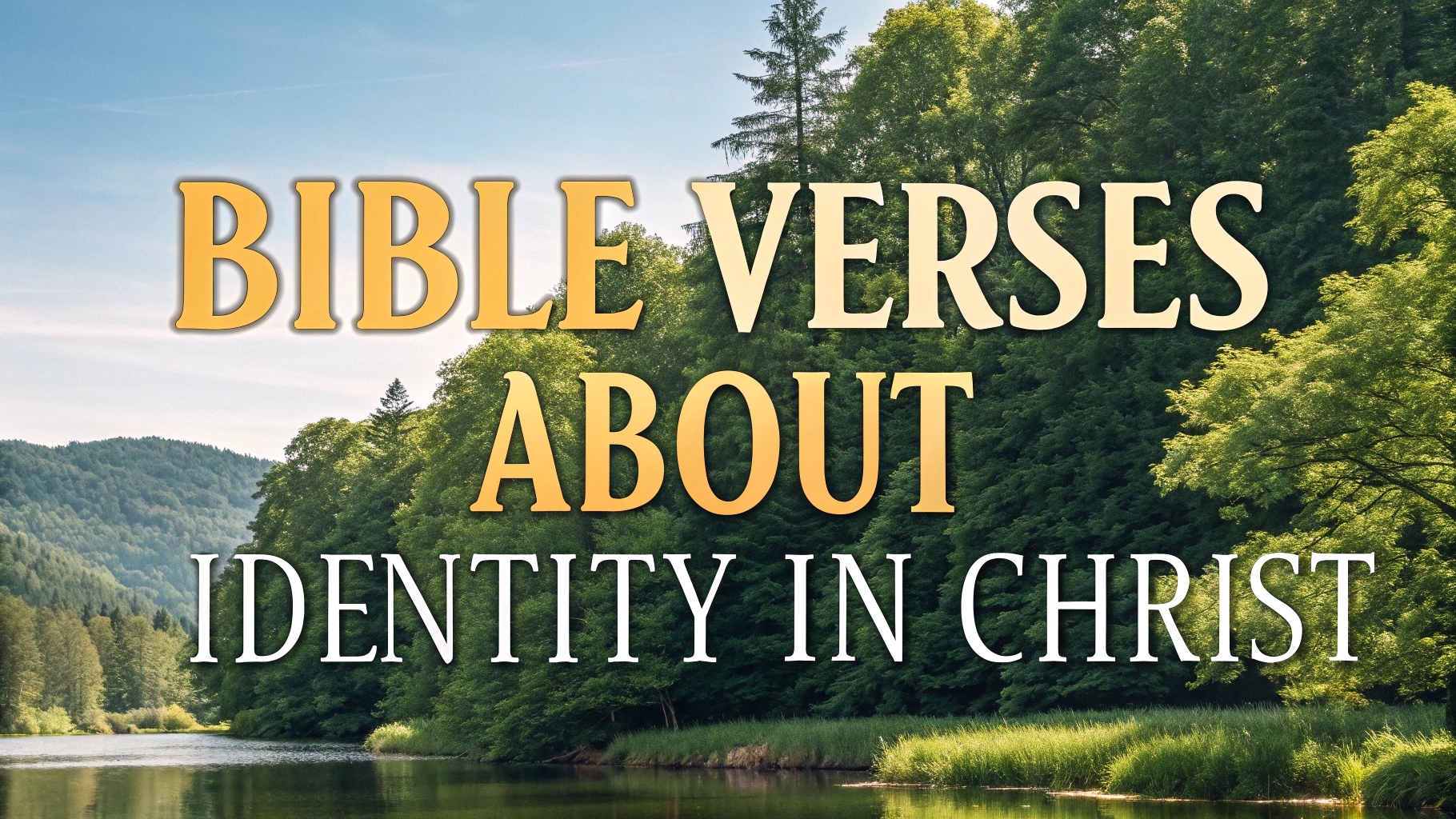 Bible Verses About Identity in Christ