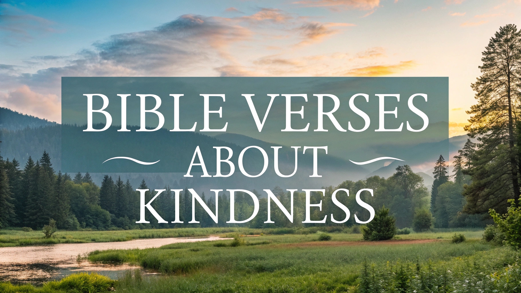 Bible Verses About Kindness