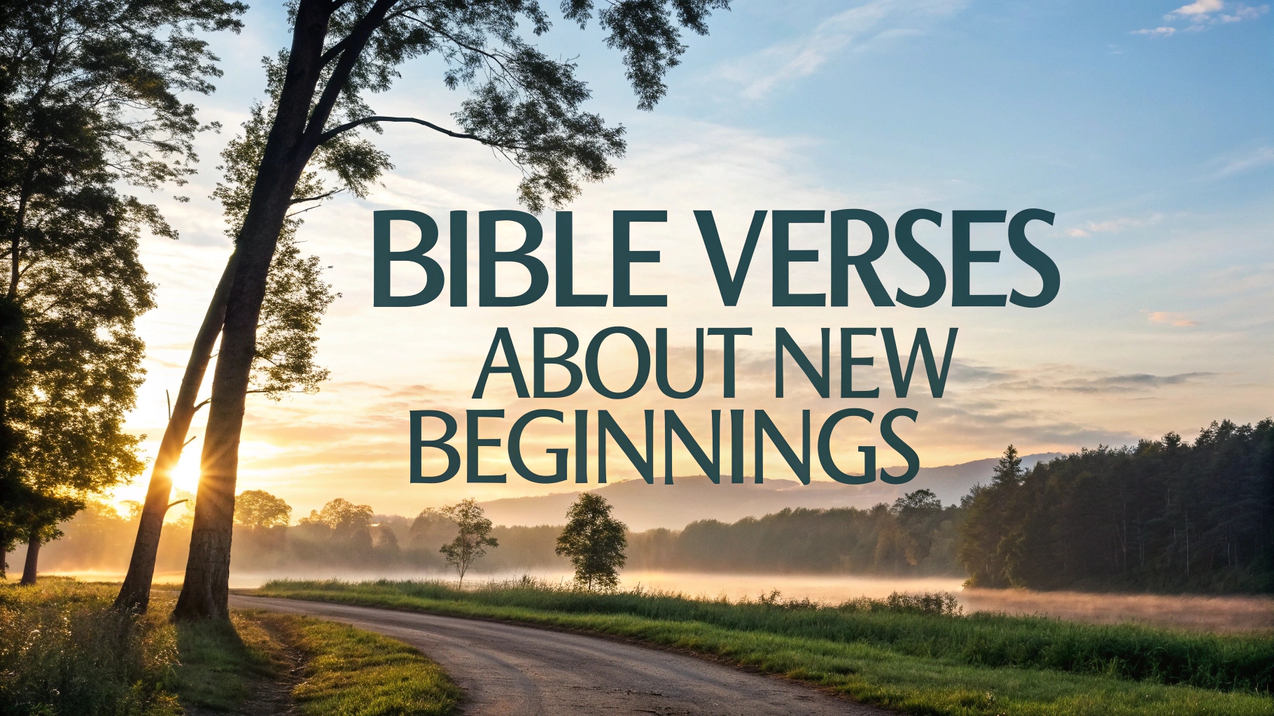 Bible Verses About New Beginnings