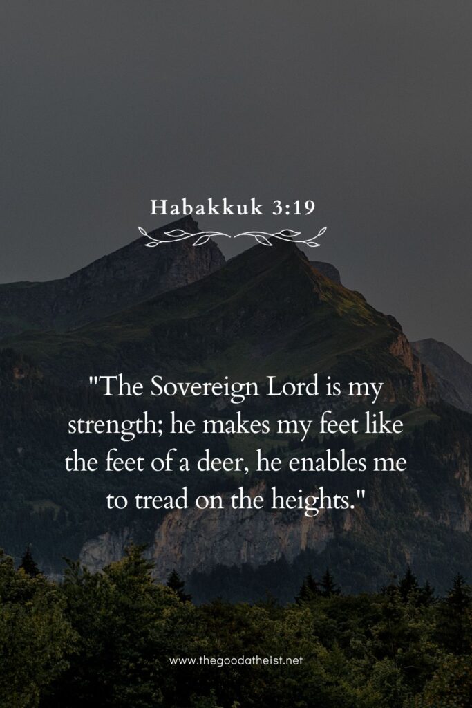 Mountain Bible Verse For Strength