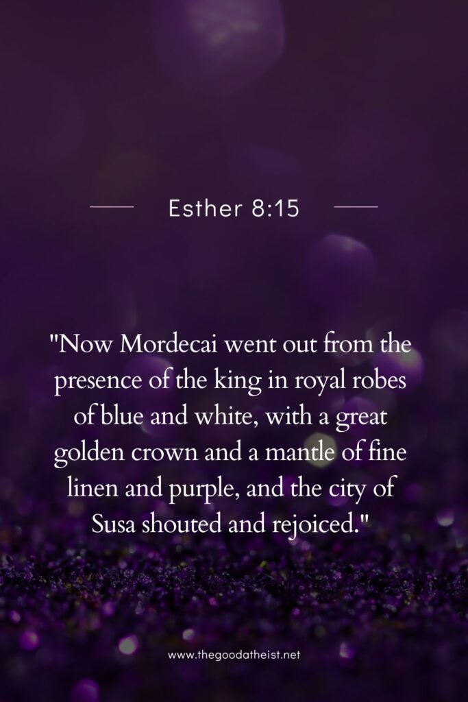 Purple Bible Verse Symbolism