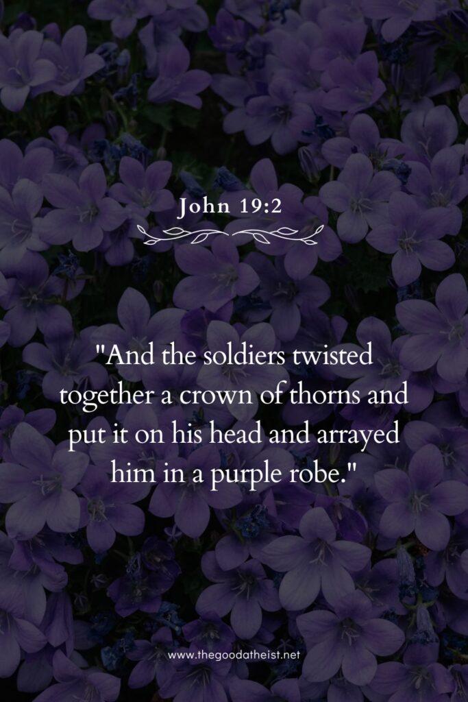 Purple Bible Verse Symbolism