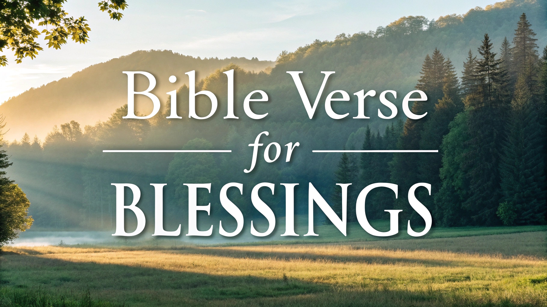 Bible Verse for Blessings