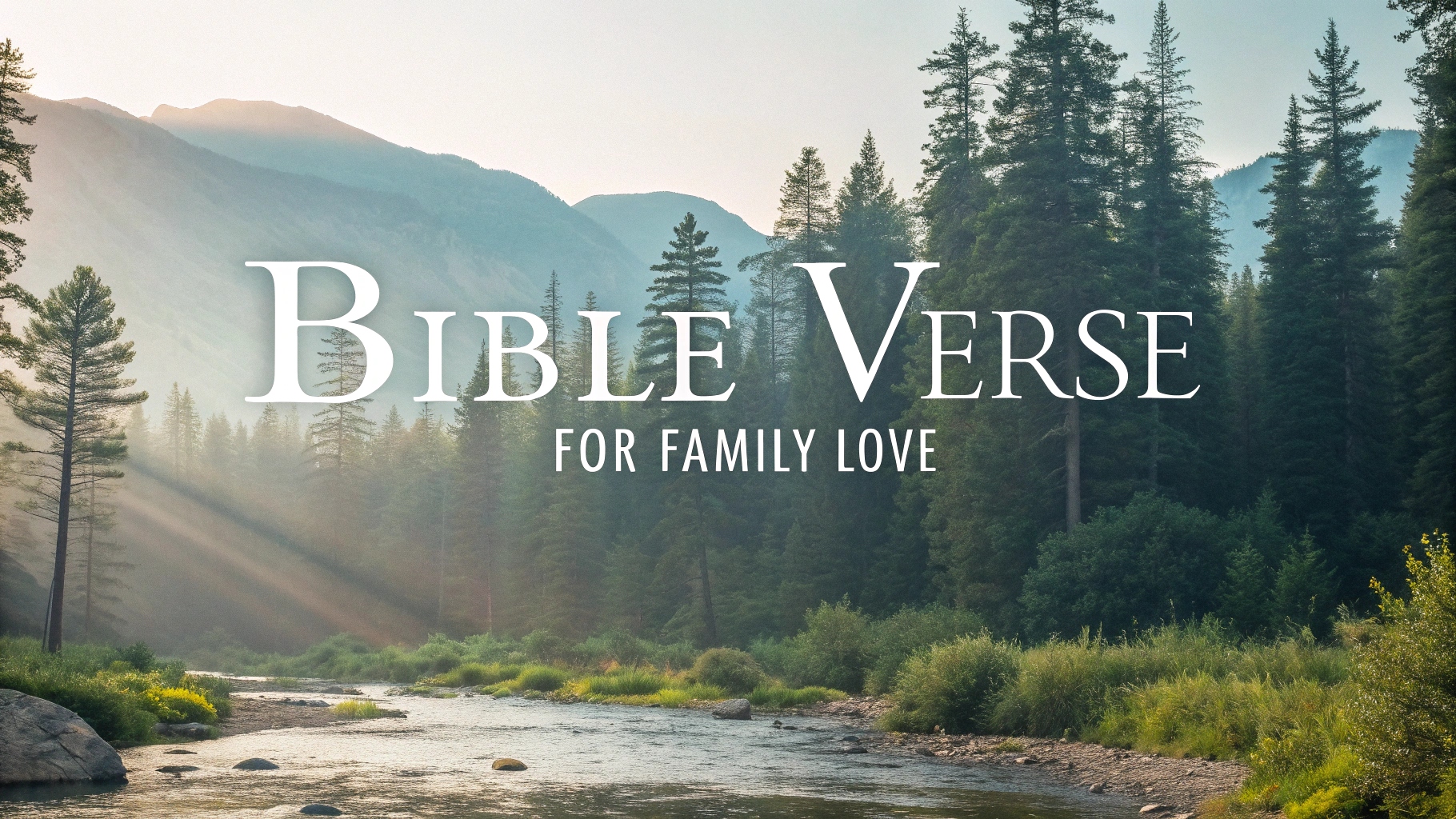 Bible Verse for Family Love