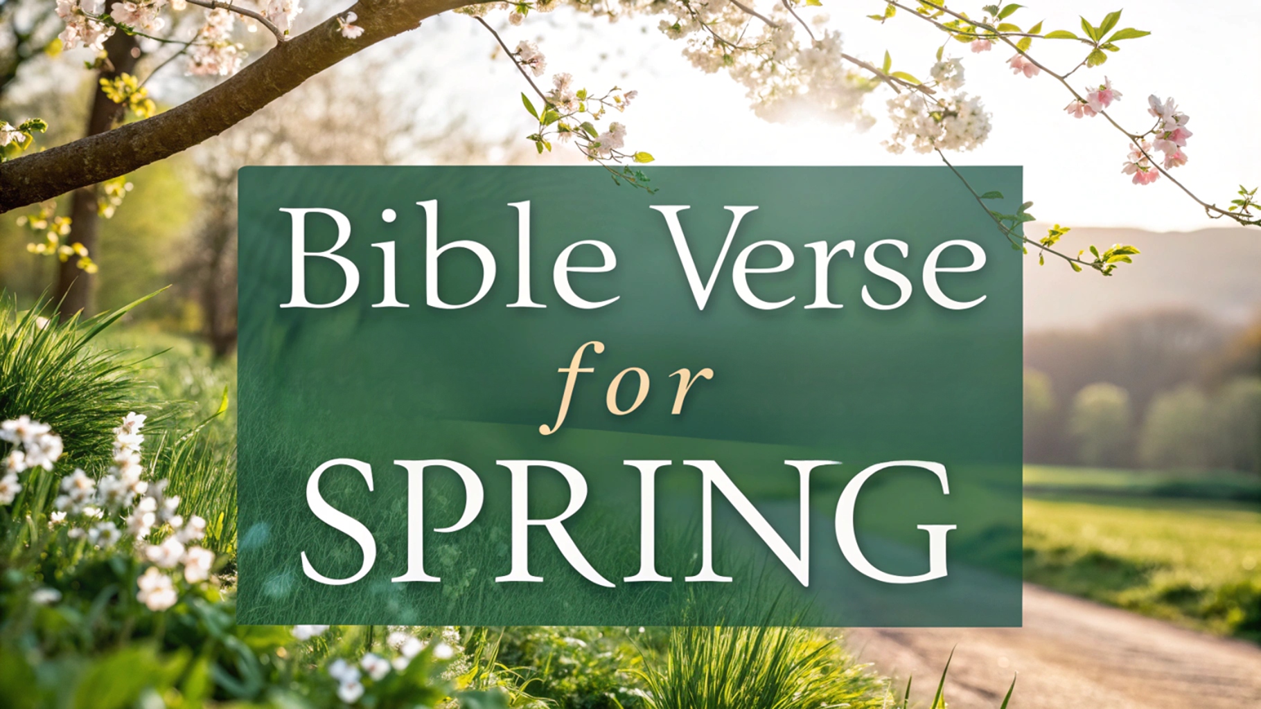 Bible Verse for Spring