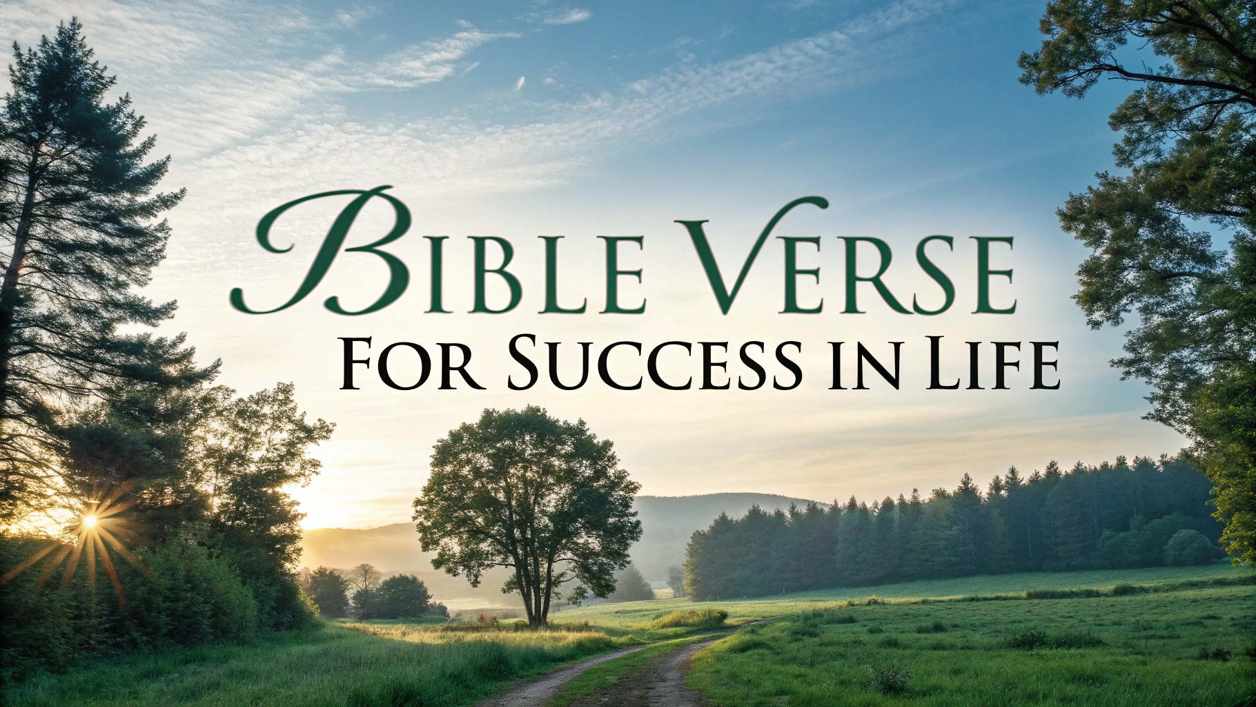 Bible Verse For Success In Life