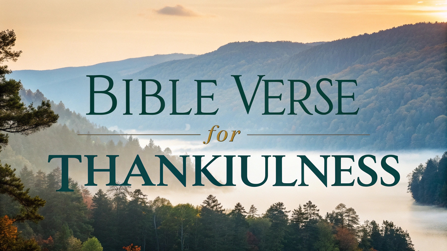 Bible Verse for Thankfulness