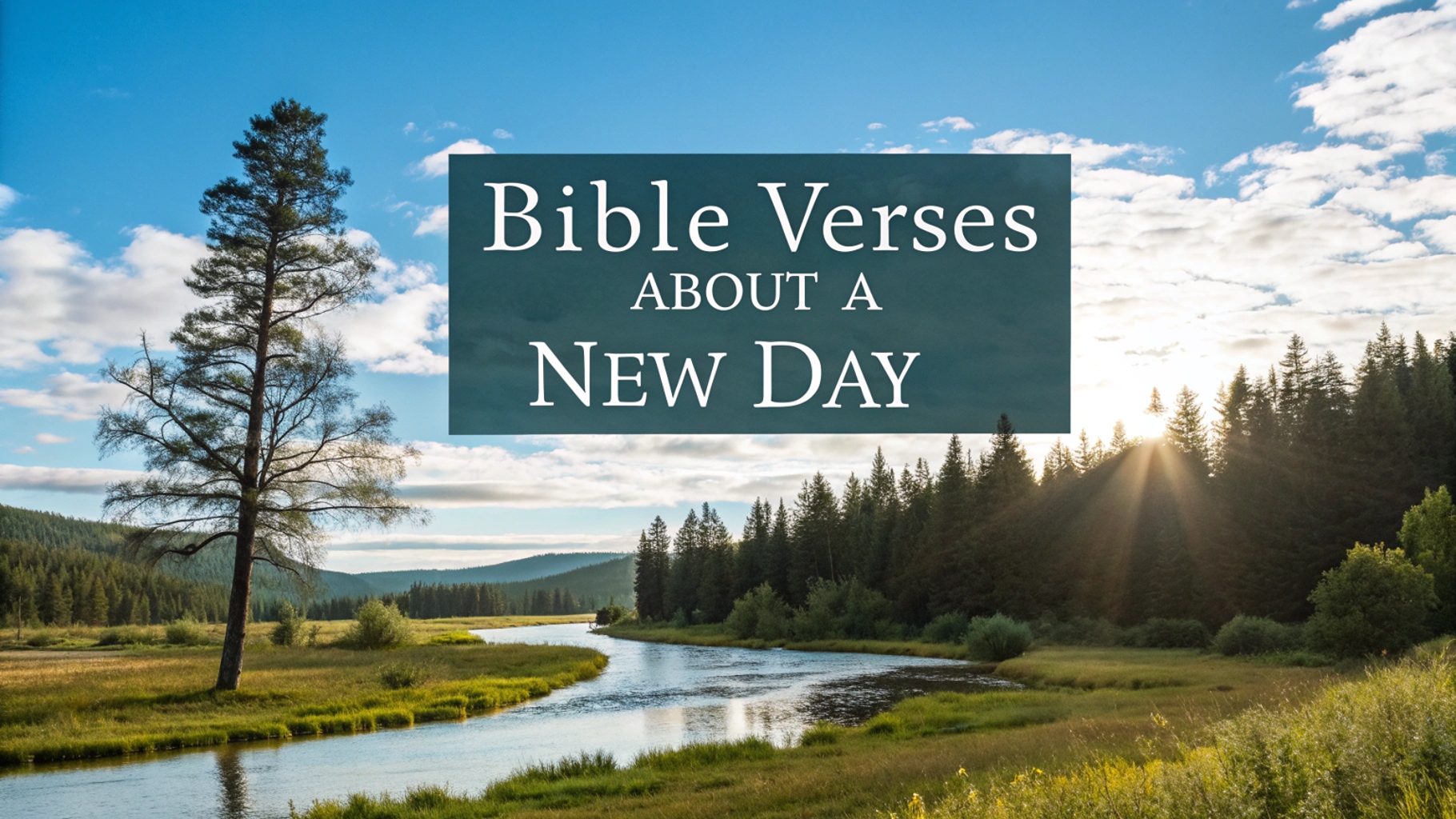 bible verses about a new day