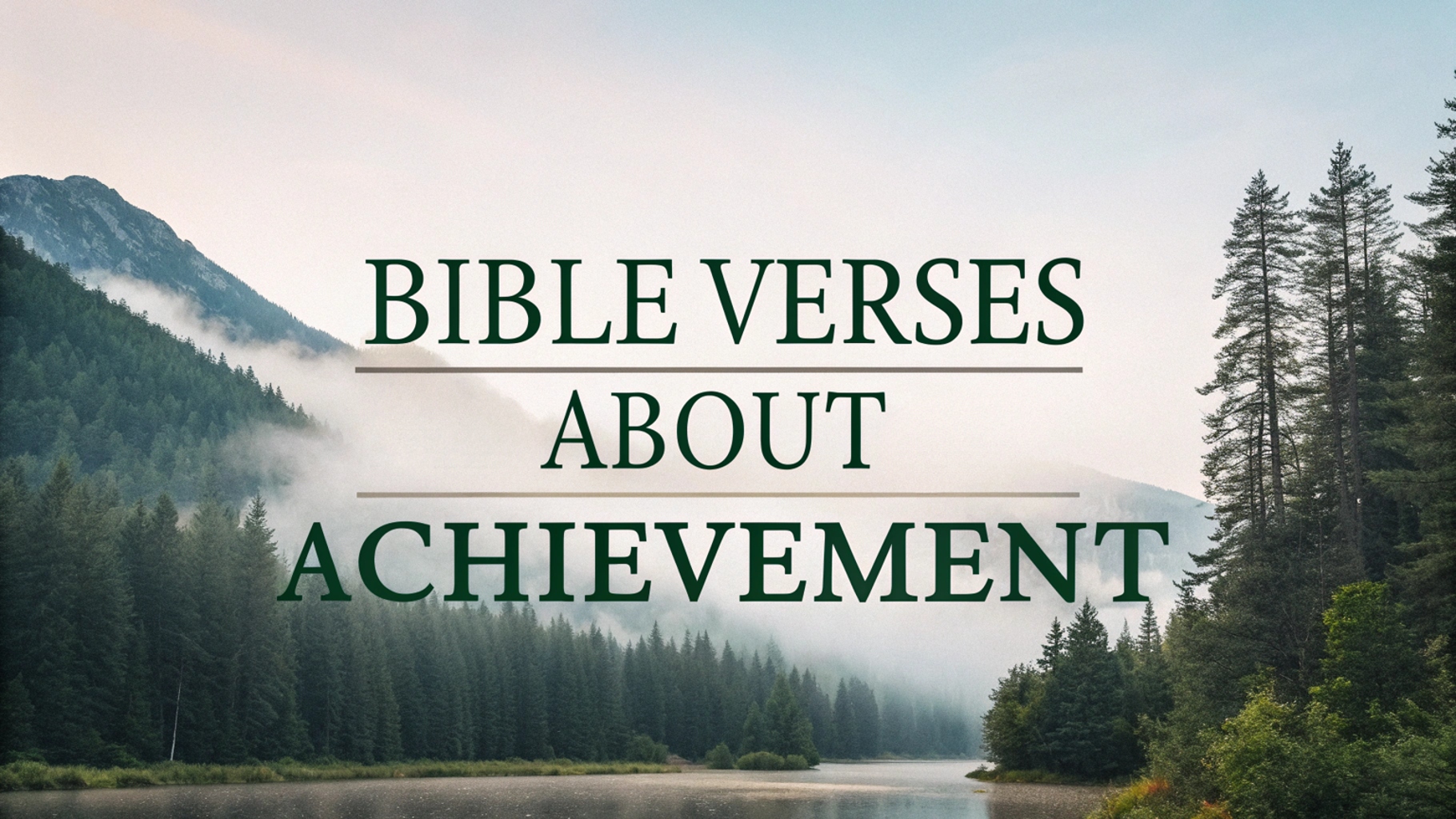 Bible Verses About Achievement