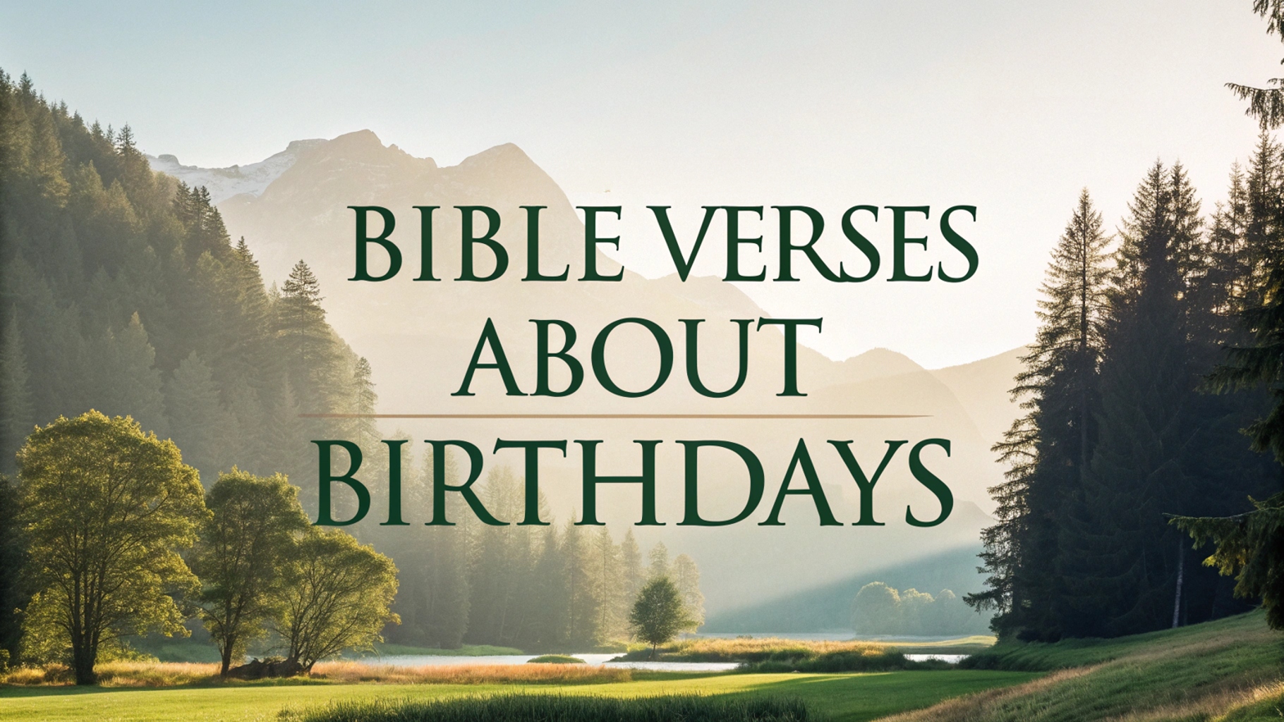 Bible Verses About Birthdays