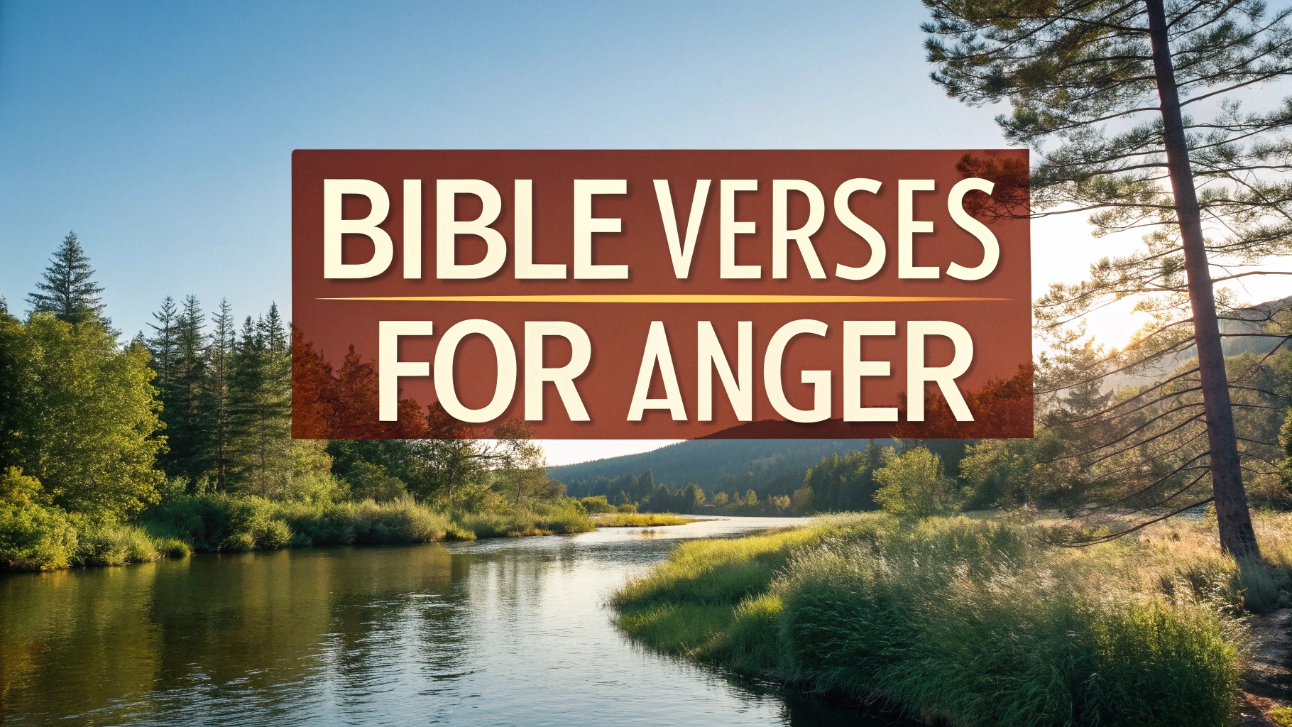 Bible Verses For Anger