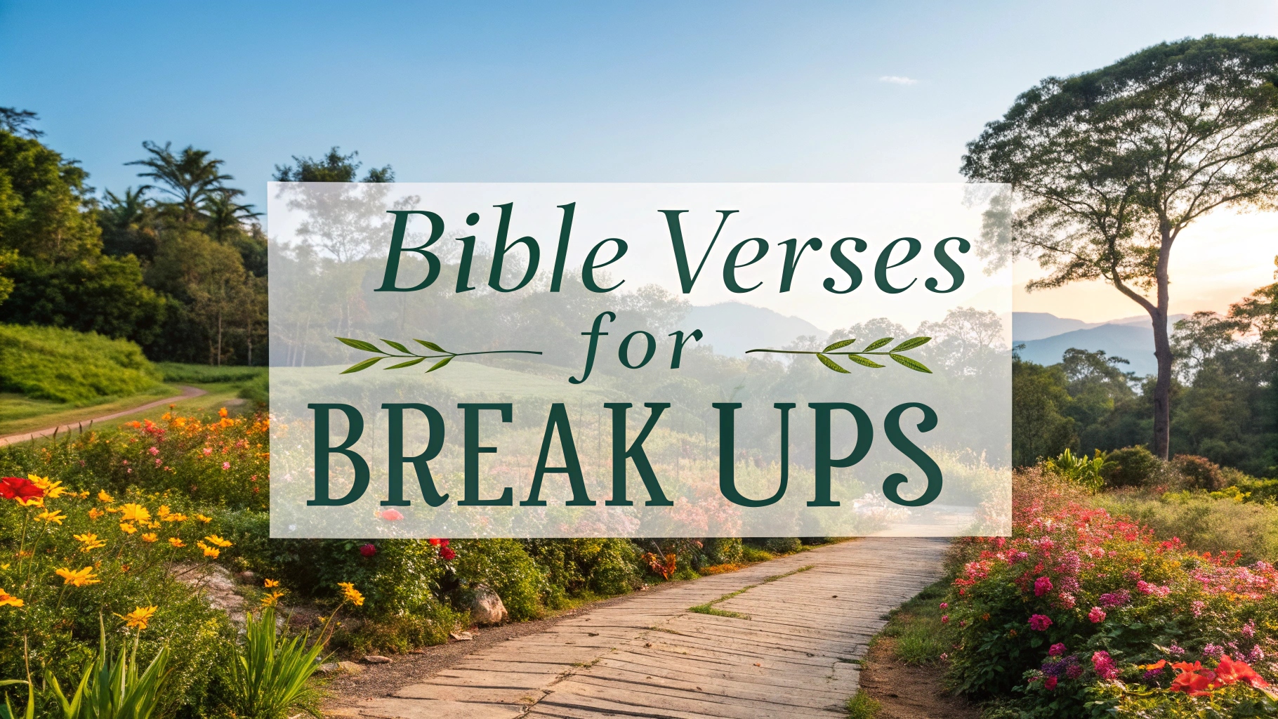 Bible Verses For Break Ups