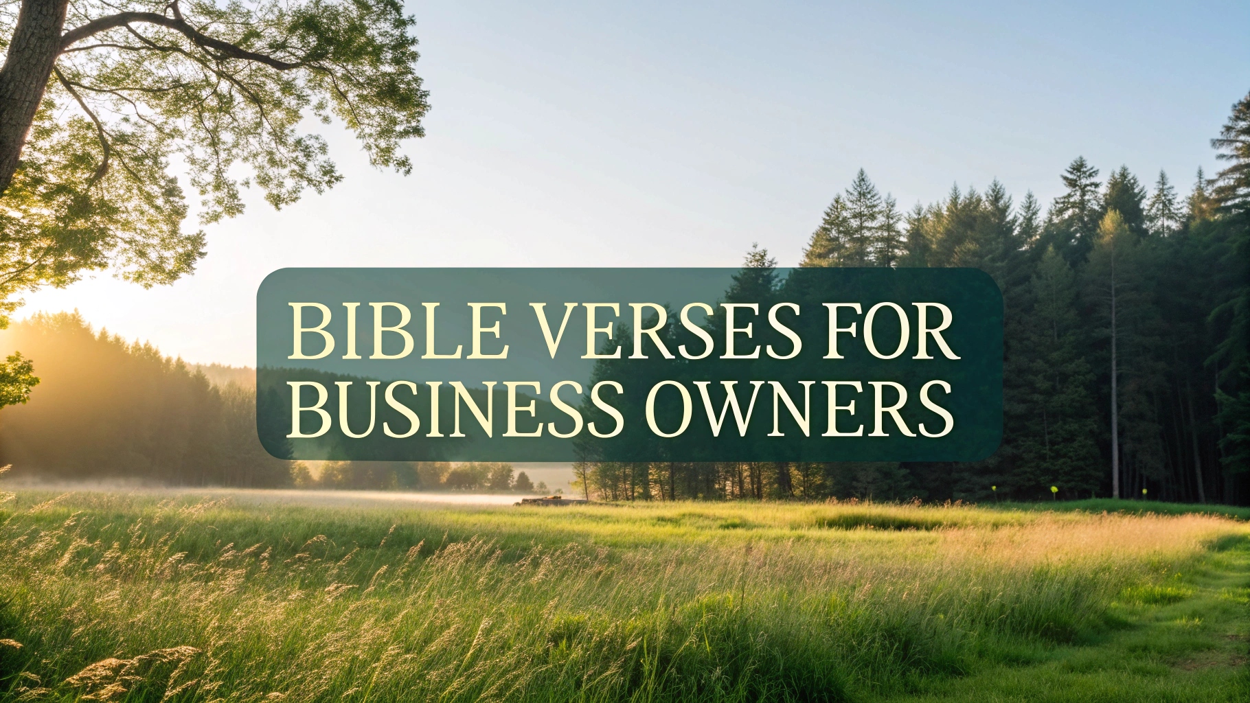 Bible Verses for Business Owners