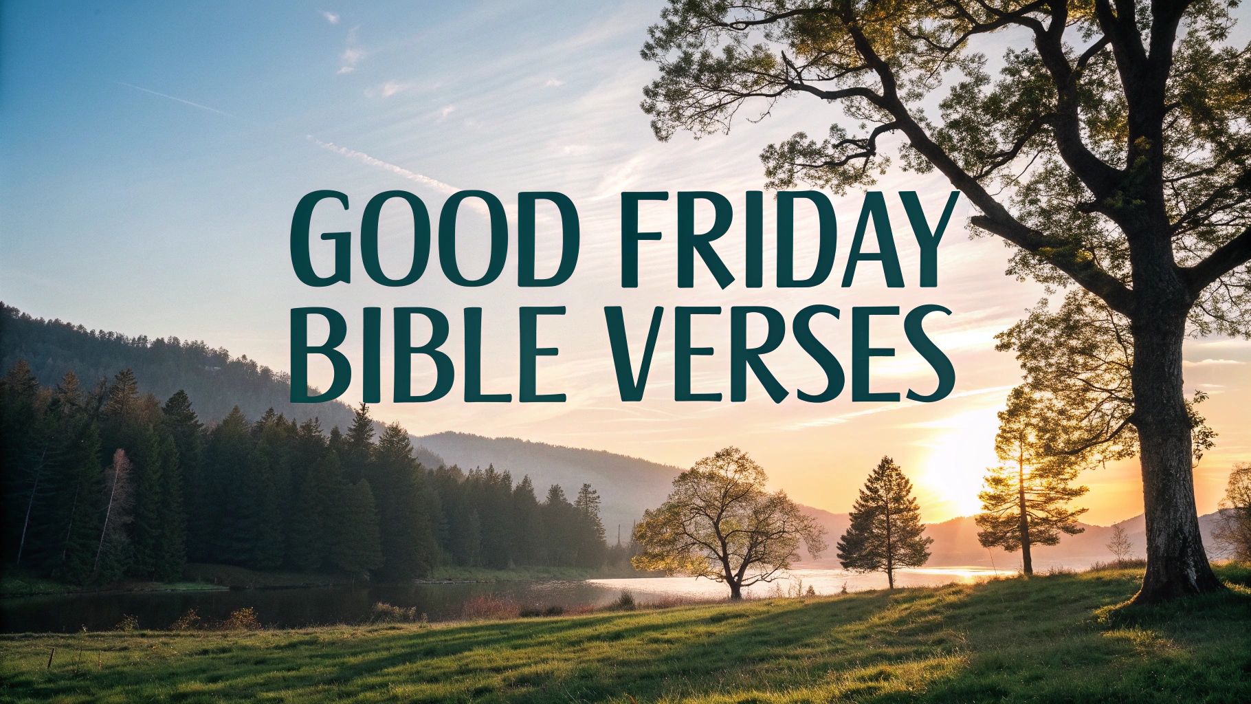 Good Friday Bible Verses