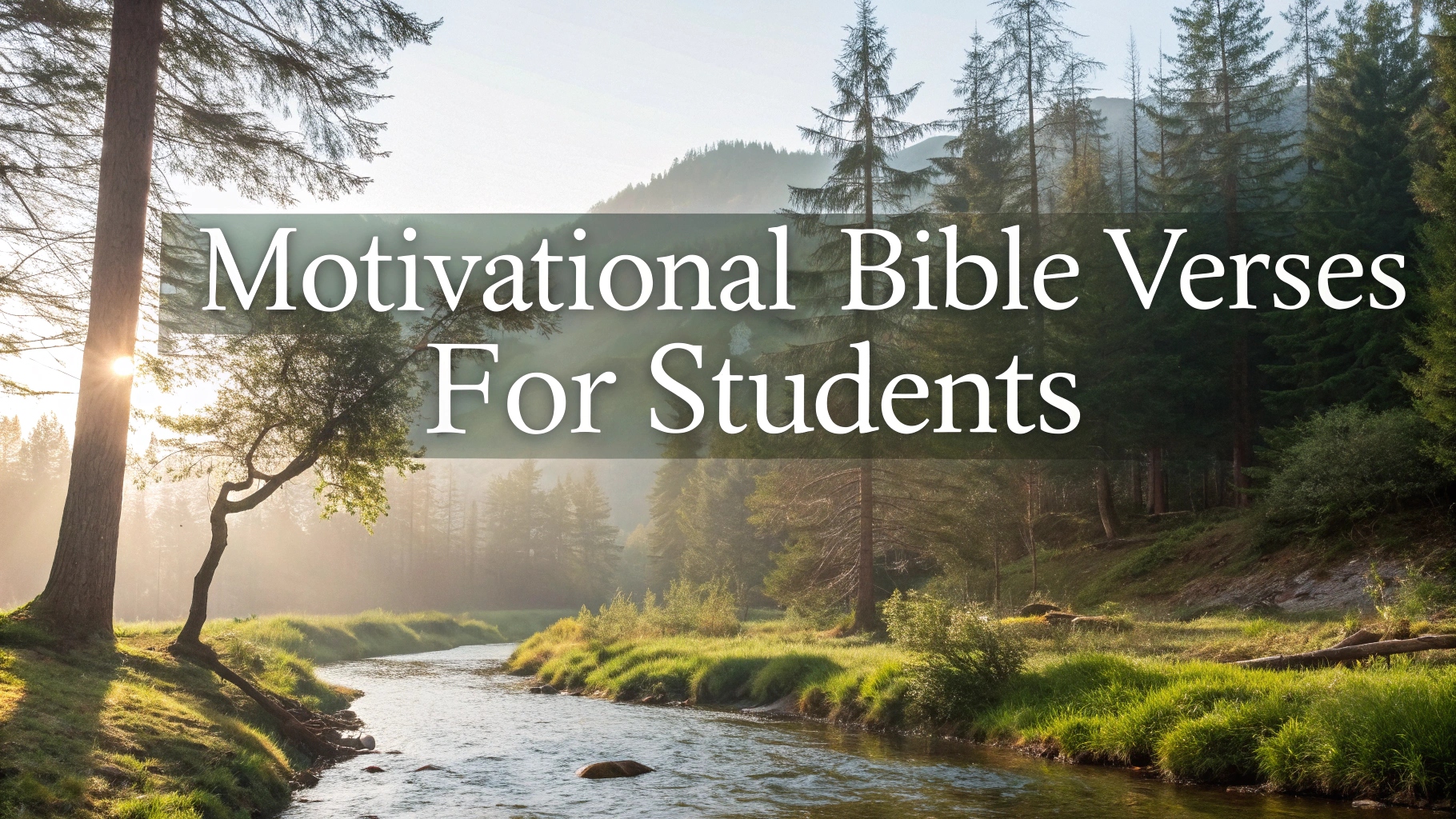 Motivational Bible Verses for Students