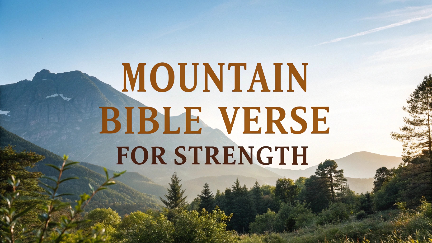 Mountain Bible Verse For Strength