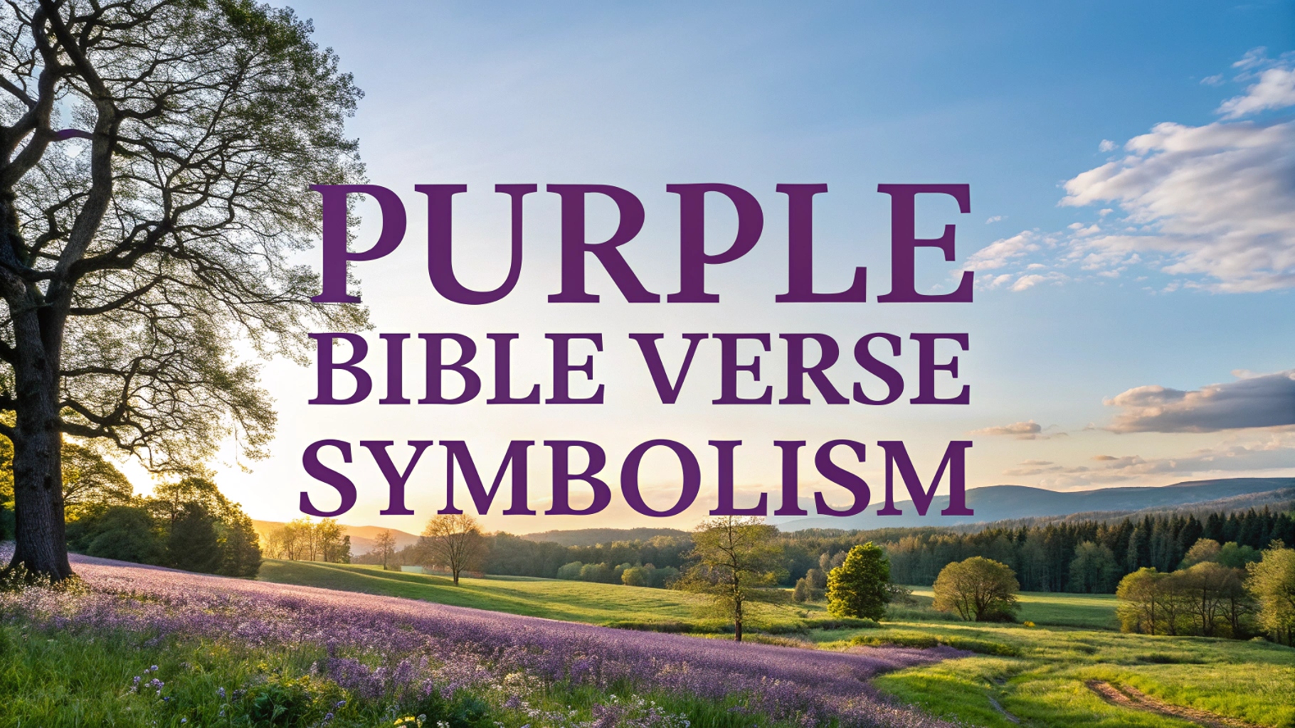 Purple Bible Verse Symbolism