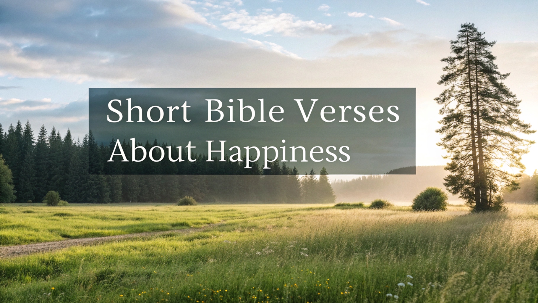 Short Bible Verses About Happiness