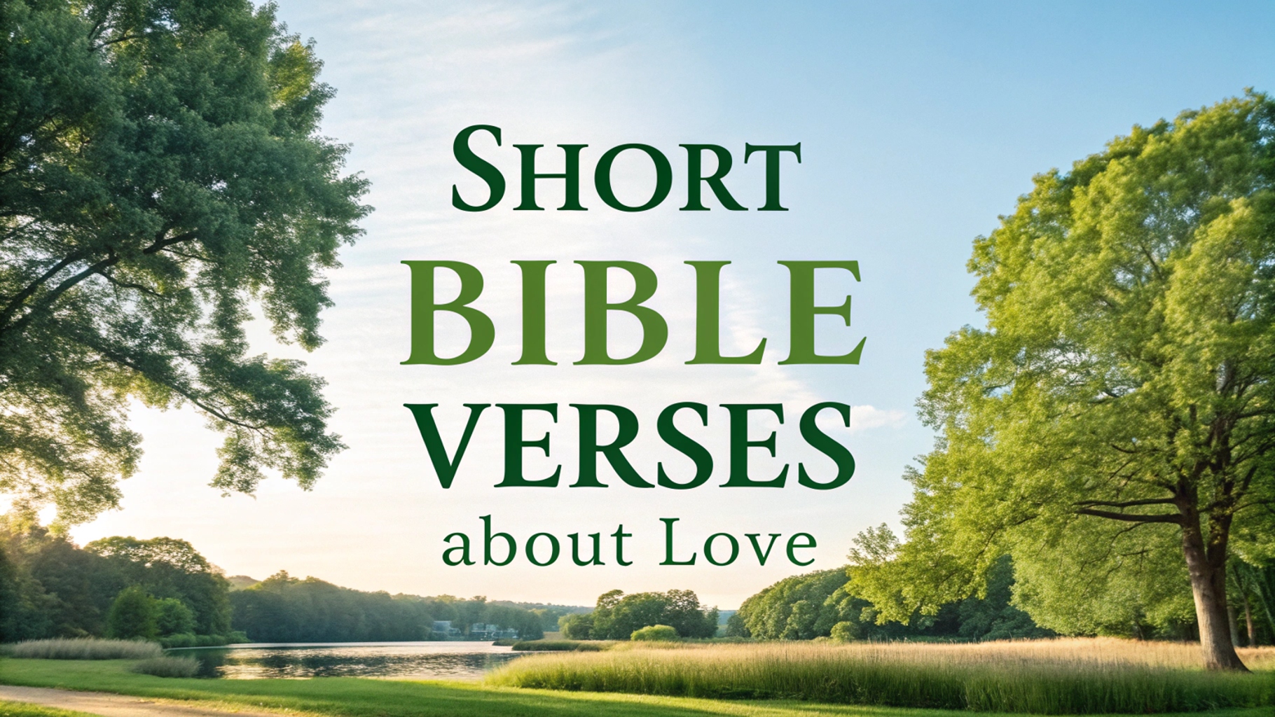 Short Bible Verses About Love