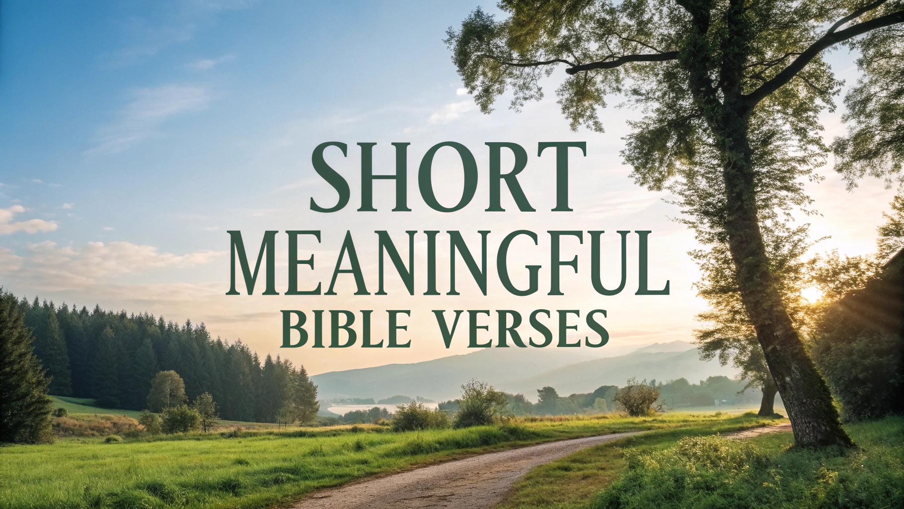 Short Meaningful Bible Verses