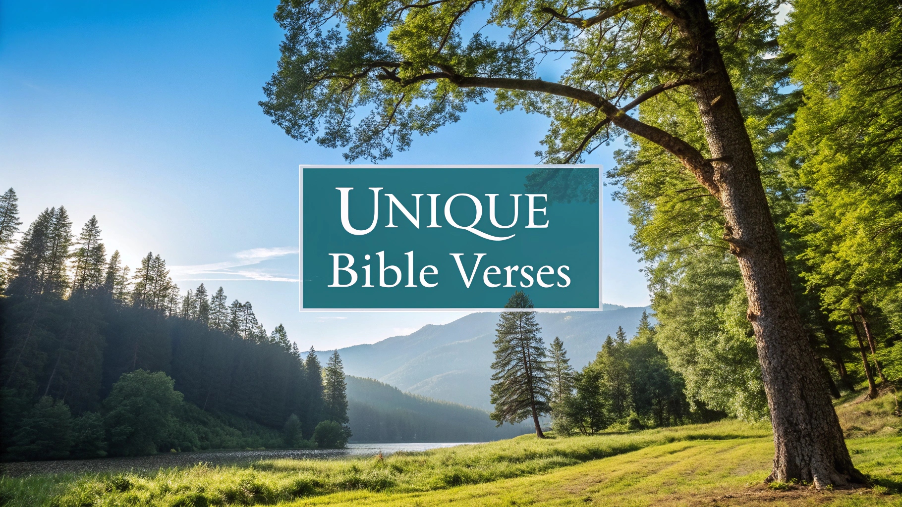 Unique Bible Verses