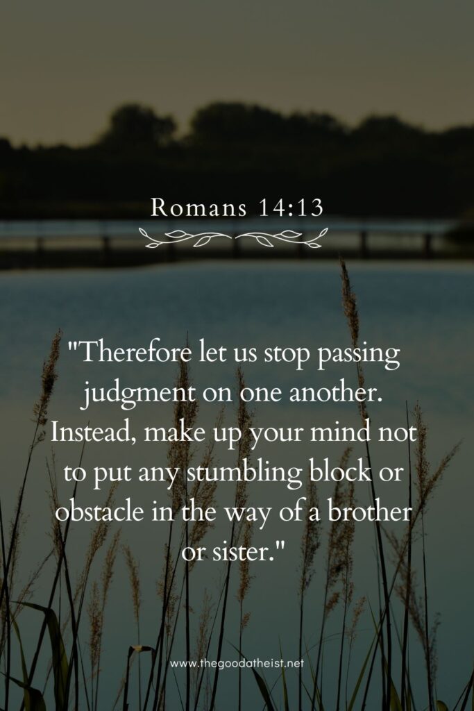 bible verse for judgemental people