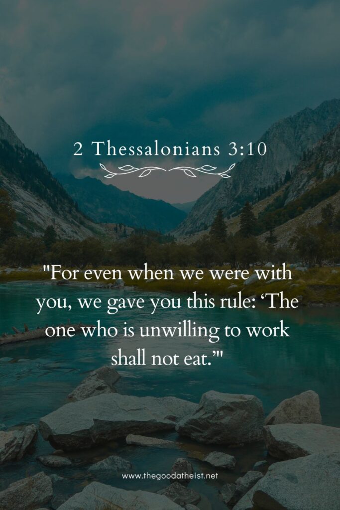 bible verse for laziness
