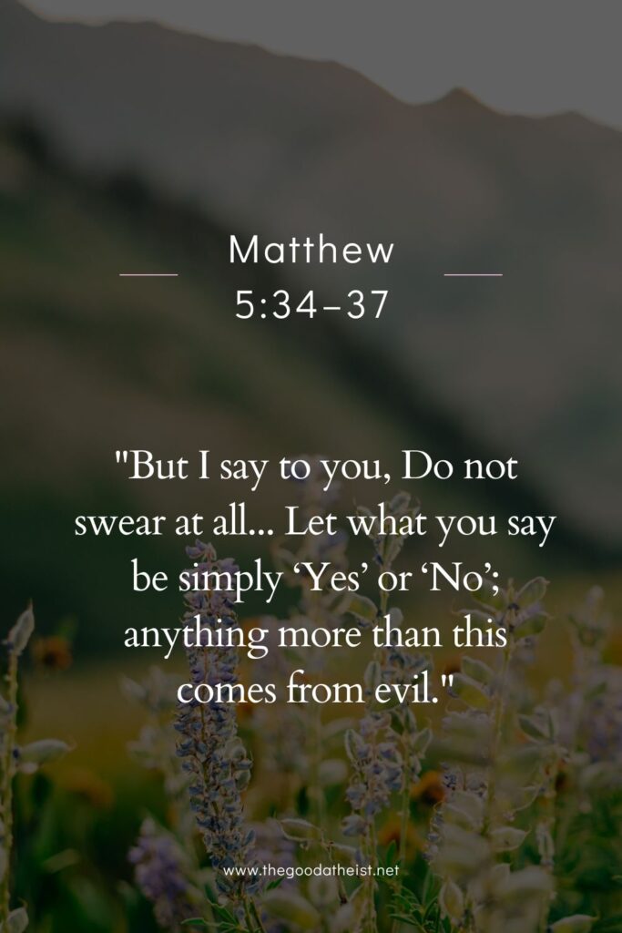 bible verse for oath