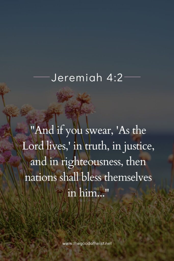 bible verse for oath