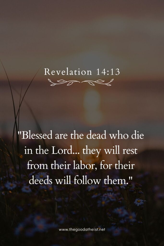 bible verse for obituary