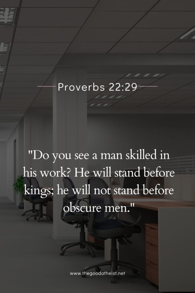 bible verse for office