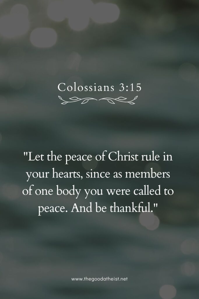 bible verse for peace of mind