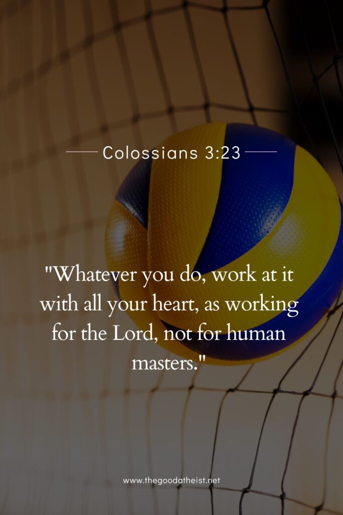 bible verse for volleyball