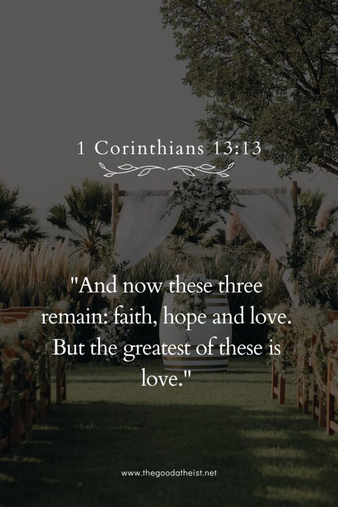 bible verse for wedding invitation