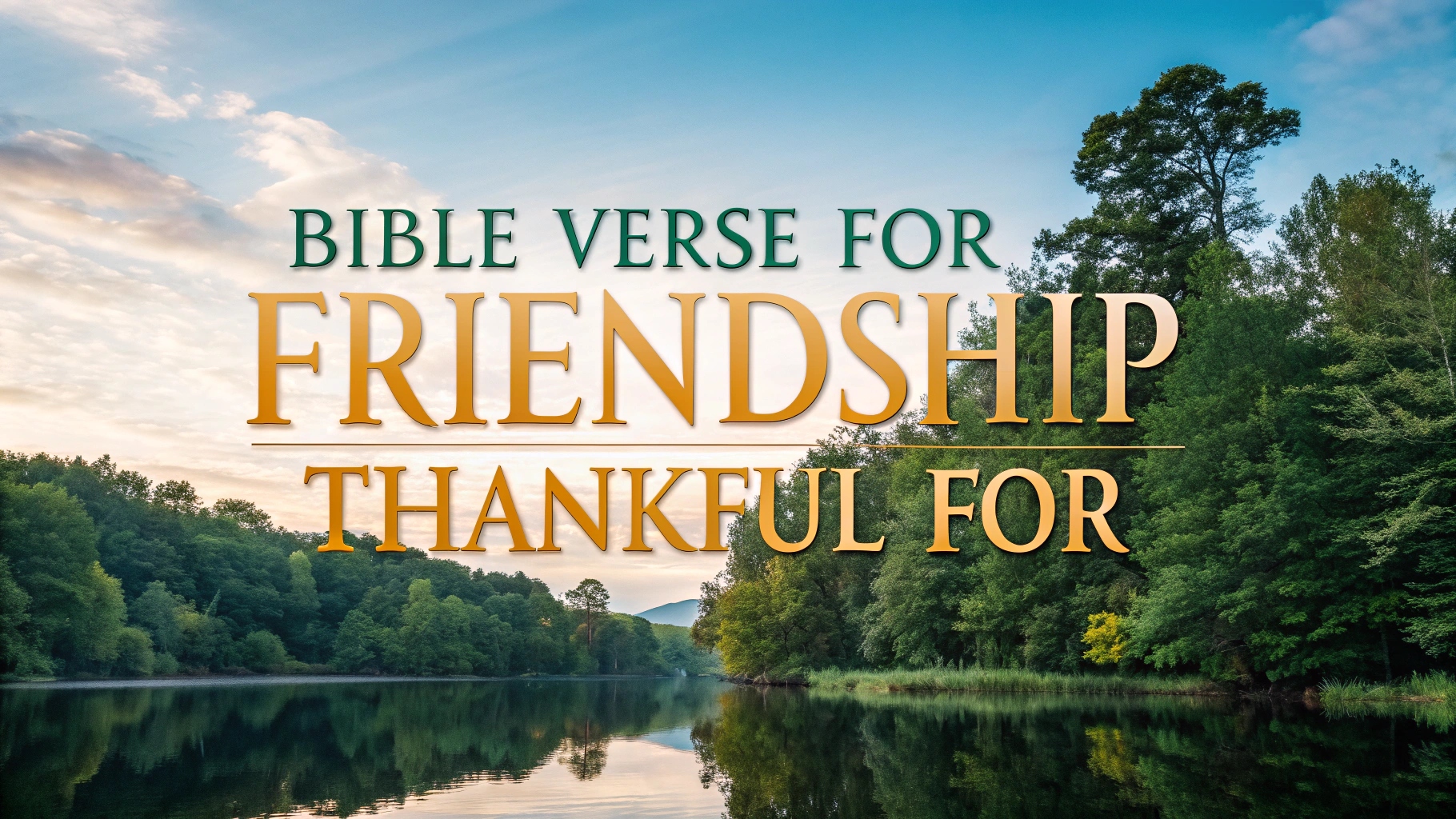 bible verse for friendship thankful for