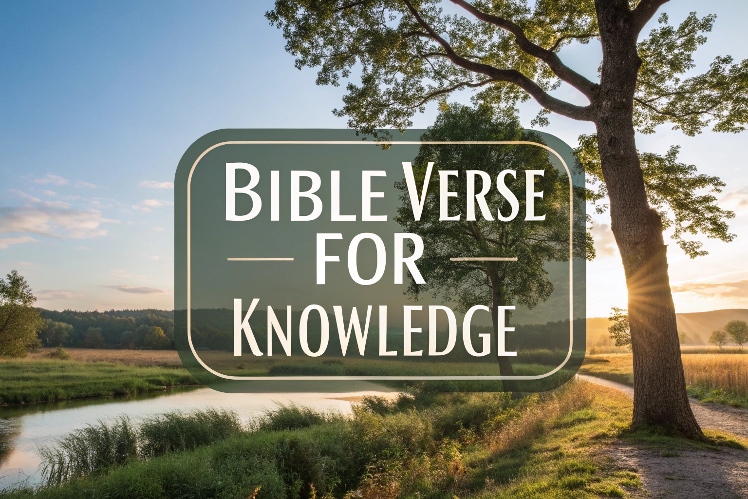 bible verse for knowledge