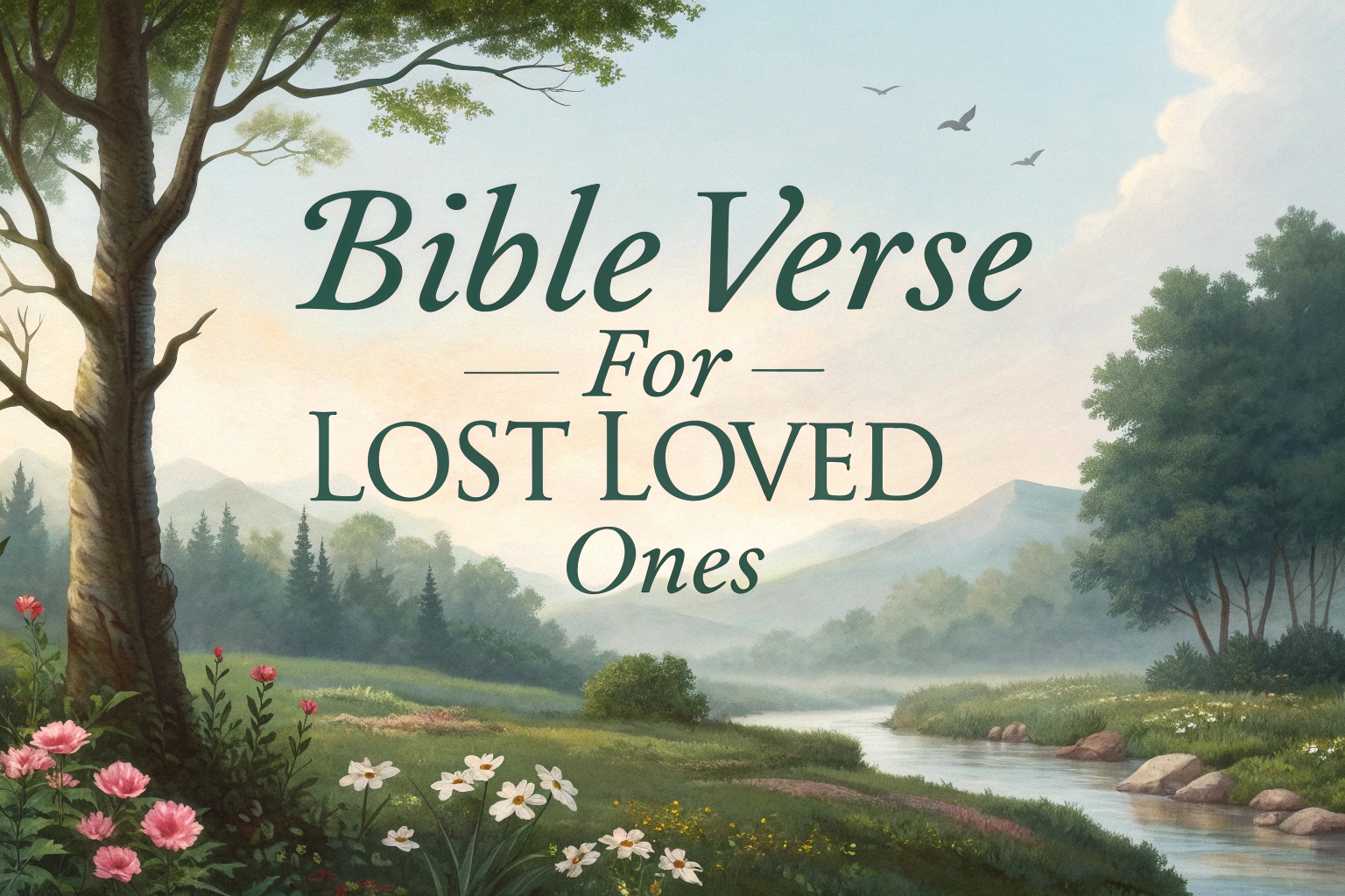 bible verse for lost loved ones