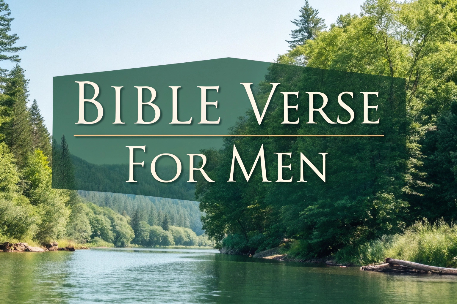 bible verse for men