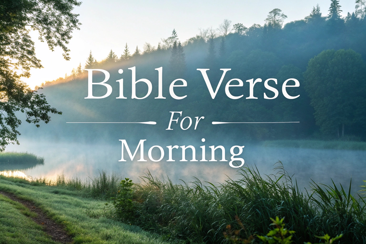 bible verse for morning