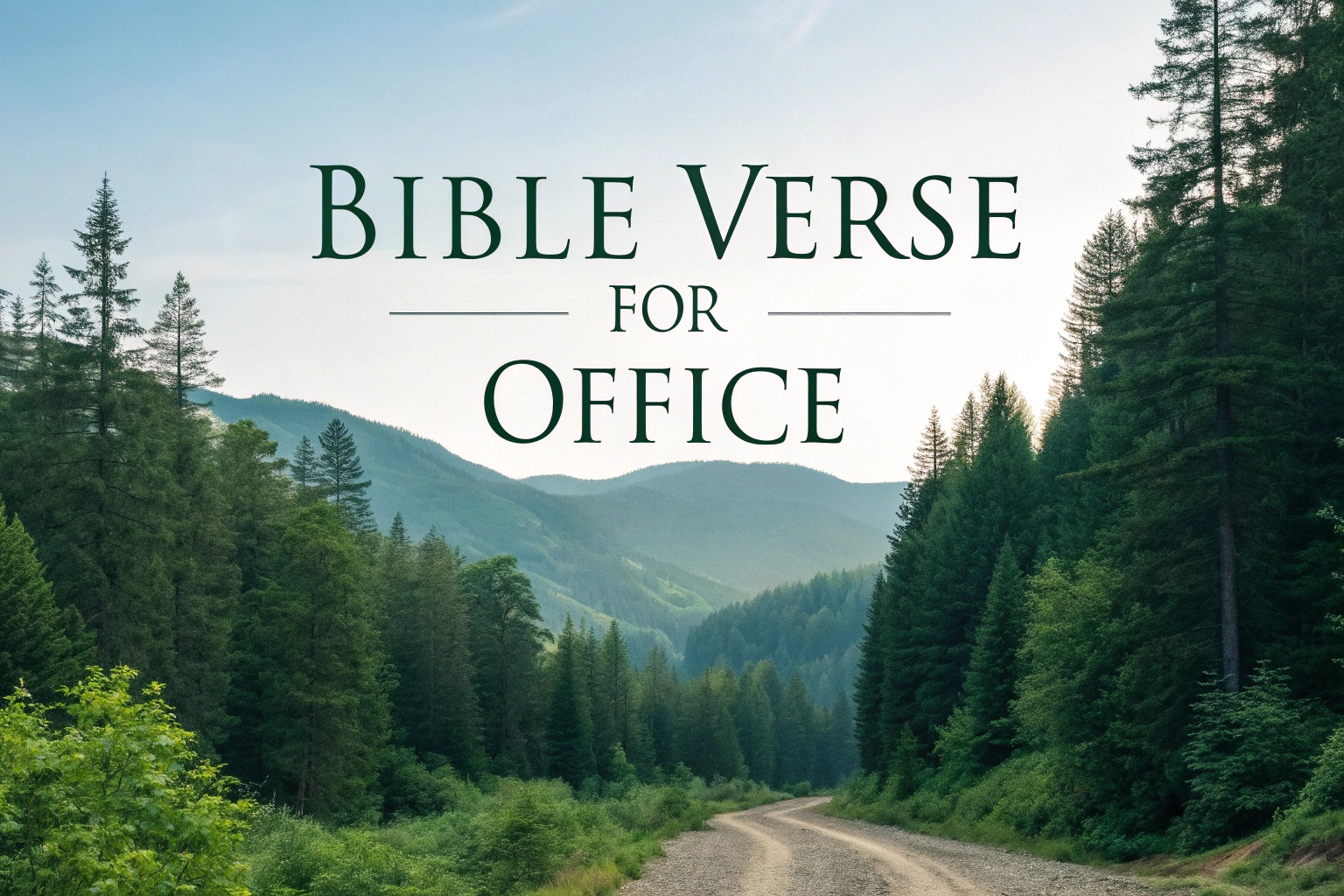 bible verse for office