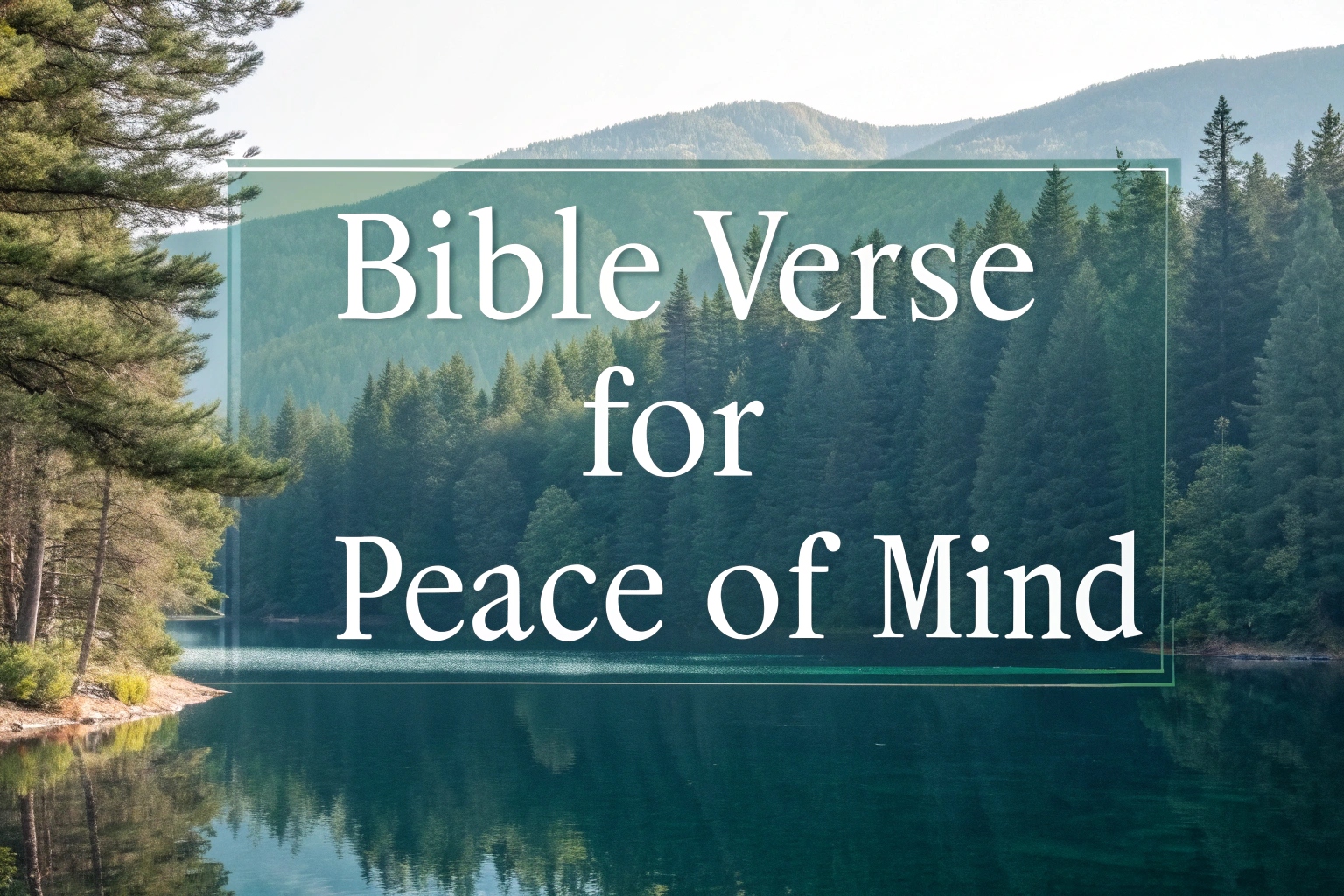 bible verse for peace of mind