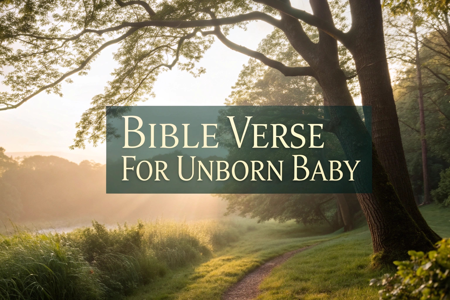 bible verse for unborn baby
