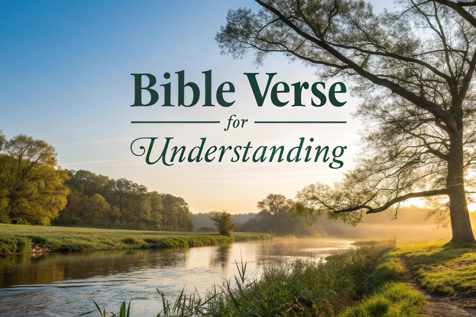 bible verse for understanding