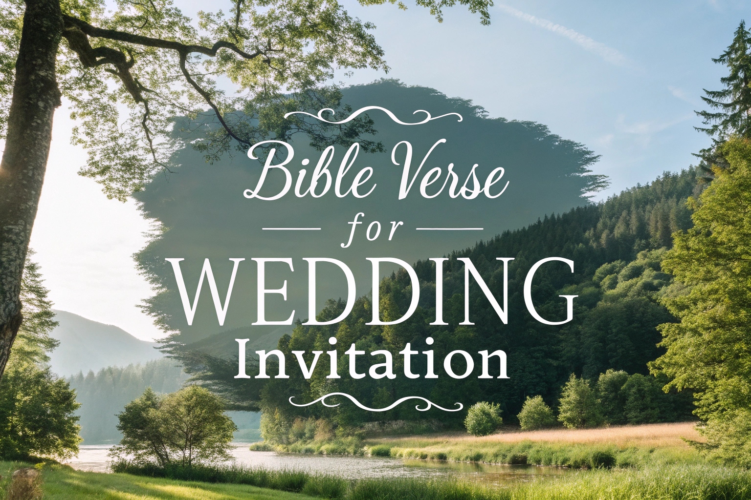 bible verse for wedding invitation