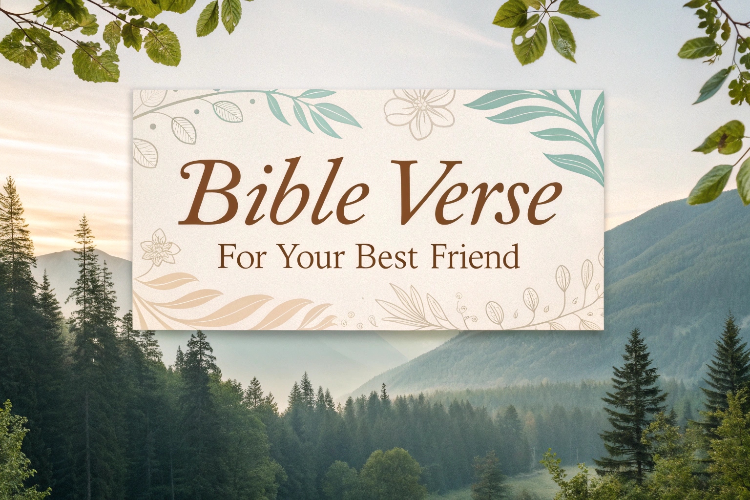 bible verse for your best friend