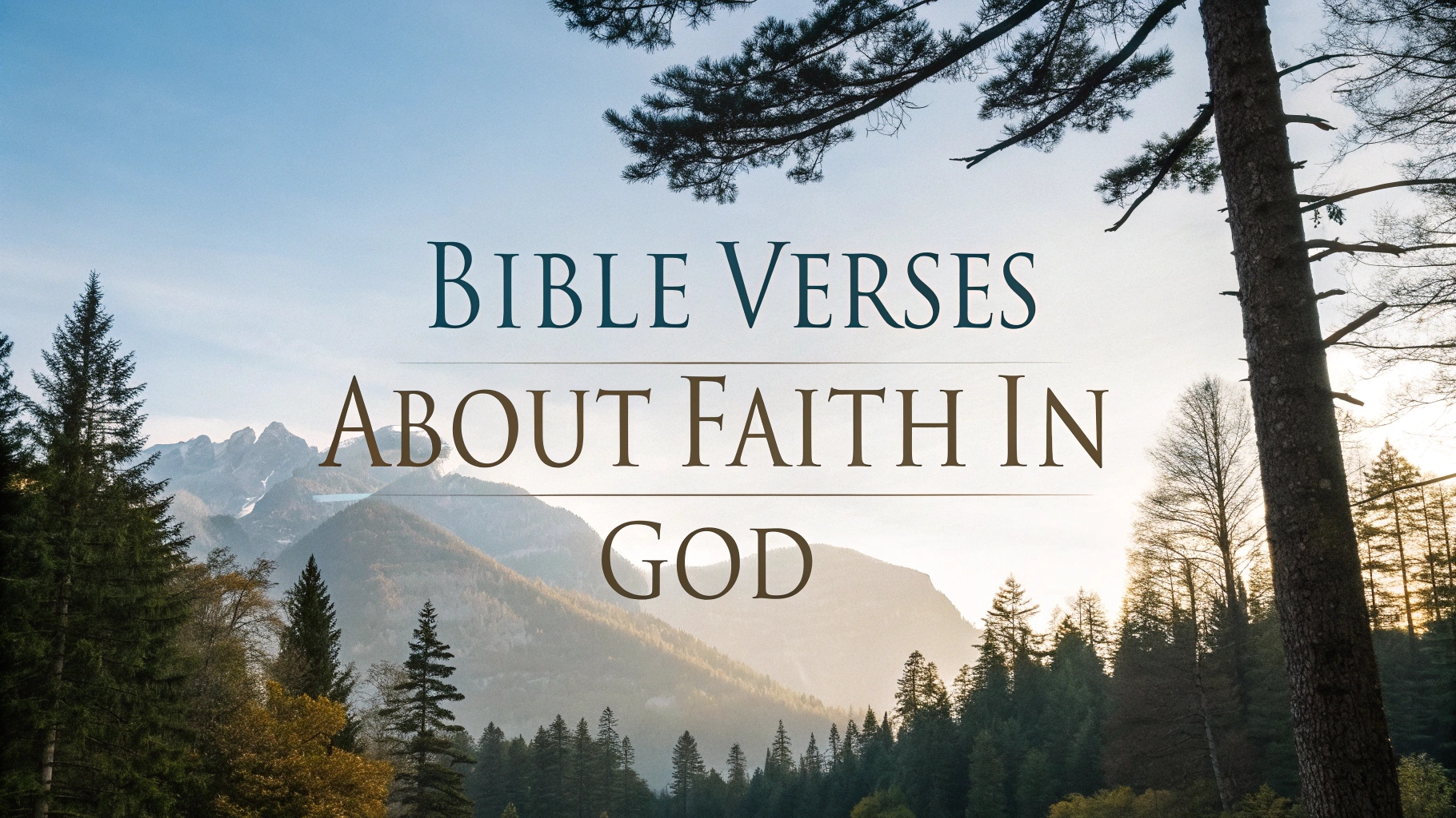 Bible Verses About Faith in God